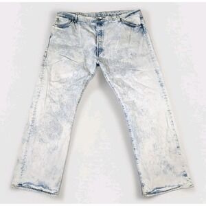 Levi's 501 Jeans Men's Size 44/30 Acid Wash Denim Straight Button Fly Classic